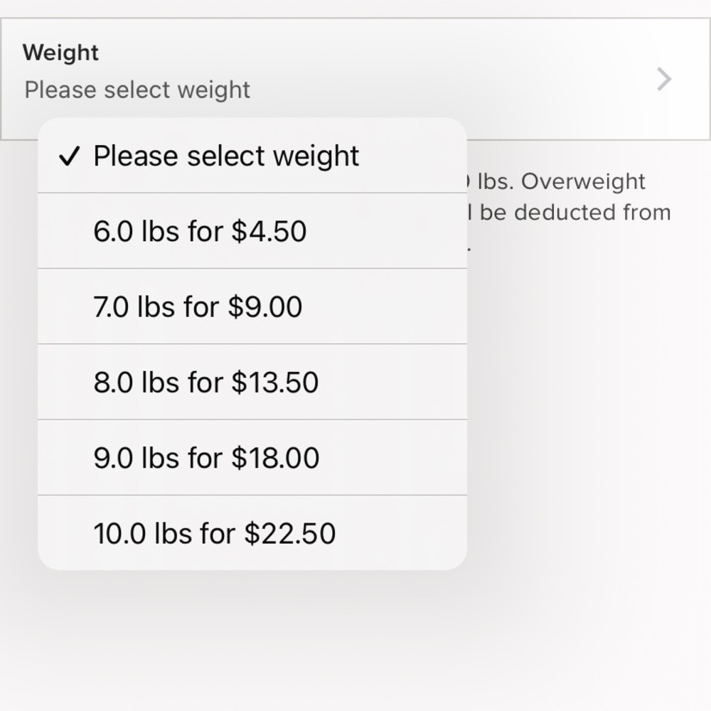 6lb Shipping Label Upgrade